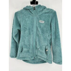 Youth Girls Magellan Outdoor Bunny Fleece Jacket Teal Size Large